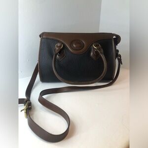Dooney & Bourke Brown and black Leather Shoulder Bag